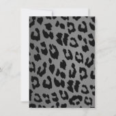 Laten we losgaan, Grijze Luipaardprint Bachelorett Kaart (Achterkant)