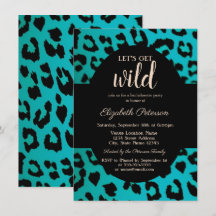 Laten we losgaan met wilde chique luipaardprint bl