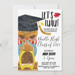 Laten we Luau-feestuitnodiging Kaart
