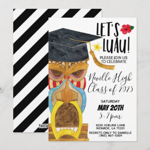 Laten we Luau-feestuitnodiging Kaart