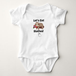 Laten we lui worden,Baby Cadeau Luiaard Cadeau, Lu Romper