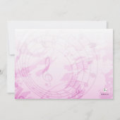 Laten we luid roze-Birthday feestdag uitnodigen Kaart (Achterkant)