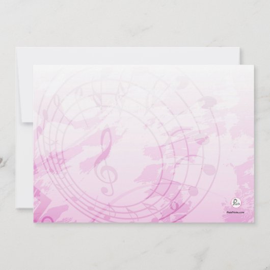 Laten we luid roze-Birthday feestdag uitnodigen Kaart (Achterkant)