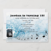 Laten we luid worden - uitnodiging van de Birthday (Voorkant)