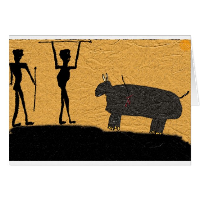 Laten we Lunch Cave Drawing doen (Voorkant Horizontaal)