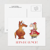 LATEN WE LUNCH DOEN! door April McCallum Briefkaart (Voorkant / Achterkant)