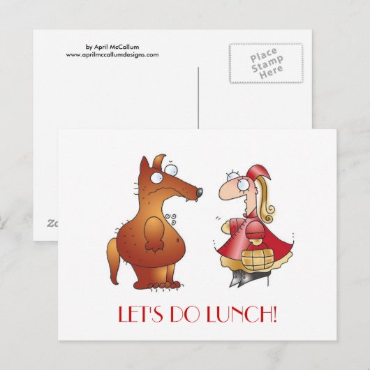 LATEN WE LUNCH DOEN! door April McCallum Briefkaart (Voorkant / Achterkant)