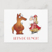 LATEN WE LUNCH DOEN! door April McCallum Briefkaart (Voorkant)