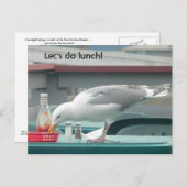 "Laten we lunchen!" Briefkaart (Voorkant / Achterkant)