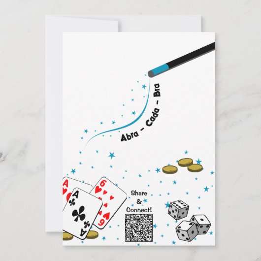 Laten we Magic Kinder Joint Birthday Party doen Kaart (Achterkant)