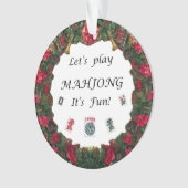 Laten we MahJong afspelen.. het is flauw. Ornament (voorkant)