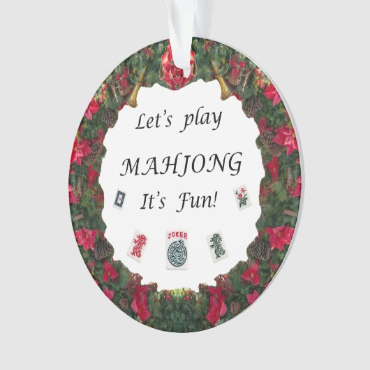 Laten we MahJong afspelen.. het is flauw. Ornament (voorkant)