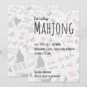 Laten we Mahjong spelen Kaart (Voorkant / Achterkant)