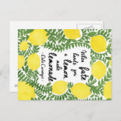 Laten we Make Lemonade maken Briefkaart (Voorkant / Achterkant)