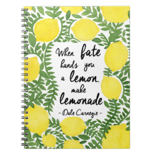 Laten we Make Lemonade maken Notitieboek