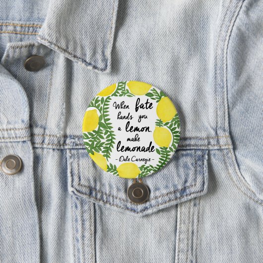 Laten we Make Lemonade maken Ronde Button 7,6 Cm (In situ)