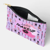Laten we make-up kleine cosmetische zak etui (Open)