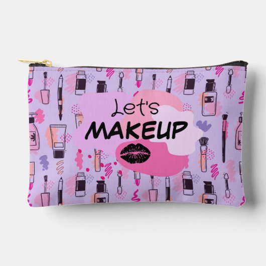 Laten we make-up kleine cosmetische zak etui (Voorkant)