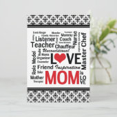 Laten we mama vieren! Moederdag/Mam's verjaardag Kaart (Staand voorkant)