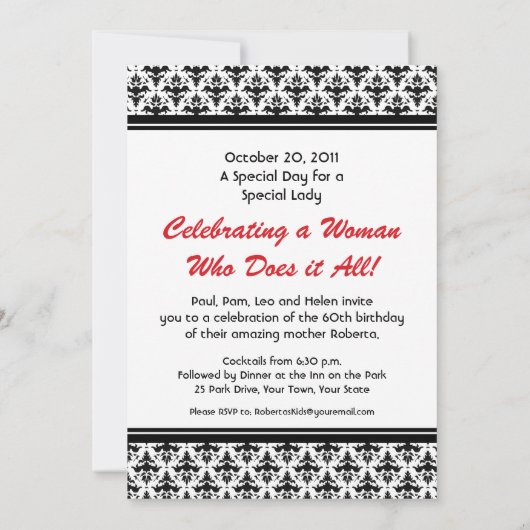 Laten we mama vieren! Moederdag/Mam's verjaardag Kaart (Achterkant)