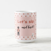 Laten we man met hondenbreien knippen en knippen koffiemok (Center)