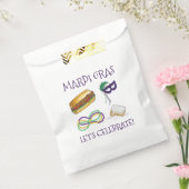 Laten we Mardi Gras Beignet Beads NOLA vieren Bedankzakje (Gezegeld)