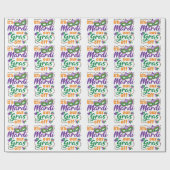Laten we Mardi onze gras afzetten van grappige Mar Cadeaupapier (Vlak)