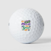 Laten we Mardi onze gras afzetten van grappige Mar Golfballen (Voorkant)