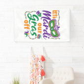 Laten we Mardi onze gras afzetten van grappige Mar Spandoek (Insitu)