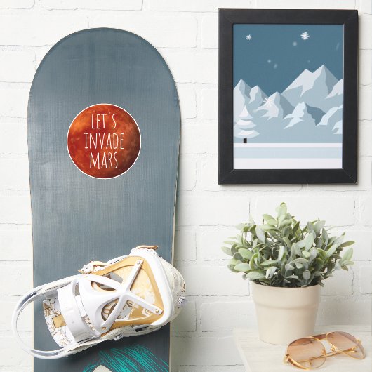 Laten we Mars Sticker invade (Snowboard)