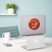 Laten we Mars Sticker invade (Laptop op bureau)