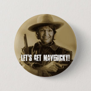 Laten we Mavericky halen! Ronde Button 5,7 Cm