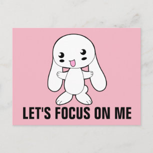 LATEN WE ME CONCENTREREN OP MIJ RUDE BUNNY BRIEFKA BRIEFKAART