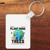 Laten we meer bomen Planten Sleutelhanger (Achterkant)
