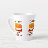 Laten we meer vlinderende Cartoon hebben Latte Mok (Linkerhoek)