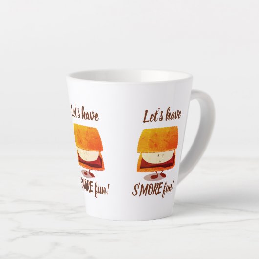 Laten we meer vlinderende Cartoon hebben Latte Mok (Rechterhoek)