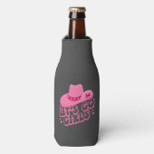 Laten we meiden gaan, meisjes reizen, Retro grafis Flesjeskoeler (Fles Voorkant)