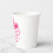 Laten we meiden gaan, meisjes reizen, Retro grafis Papieren Bekers (Links)