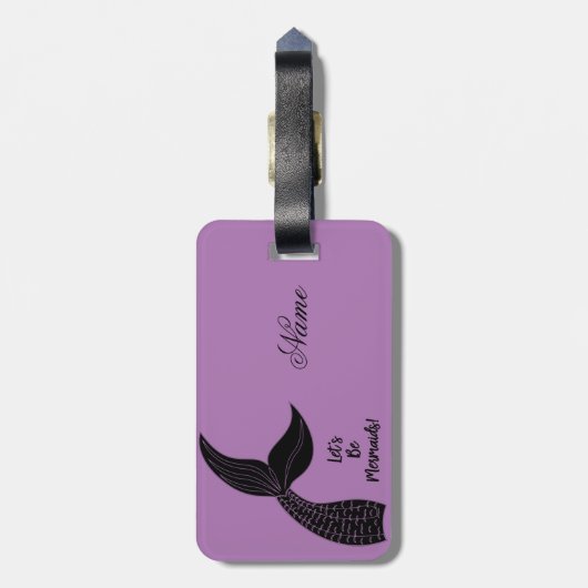 Laten we Mermaids Thunder_Cove zijn Bagagelabel (Achterkant verticaal)
