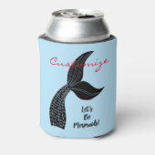 Laten we Mermaids Thunder_Cove zijn Blikjeskoeler (Blikje Achterkant)