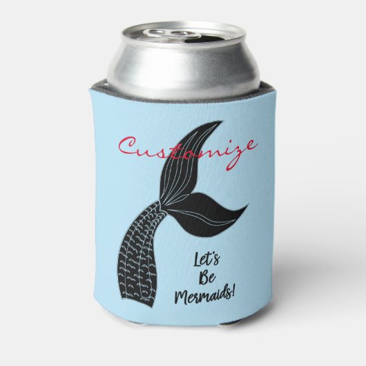 Laten we Mermaids Thunder_Cove zijn Blikjeskoeler (Blikje Achterkant)