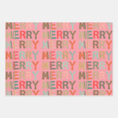 Laten we Merry decorative funky fonts kerst halen Inpakpapier Vel (Voorkant 3)