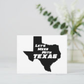 Laten we Mess met Texas Black Briefkaart (Staand voorkant)