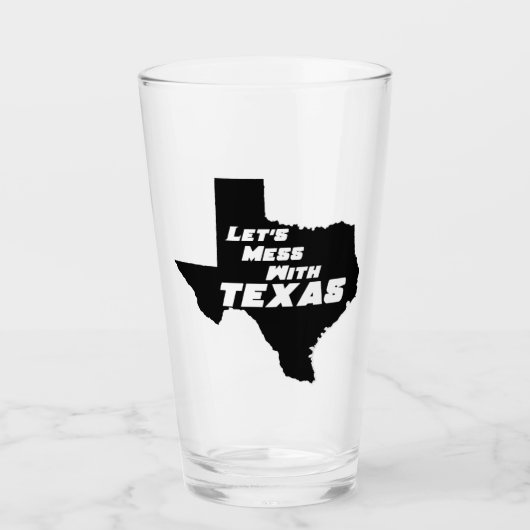 Laten we Mess met Texas Black Glas (Voorkant)
