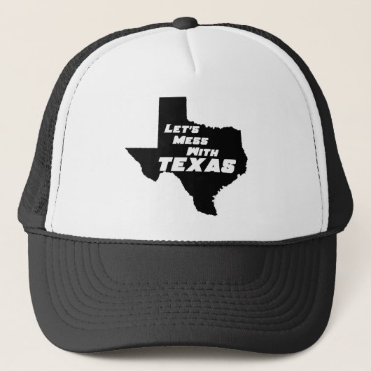 Laten we Mess met Texas Black Trucker Pet (Voorkant)