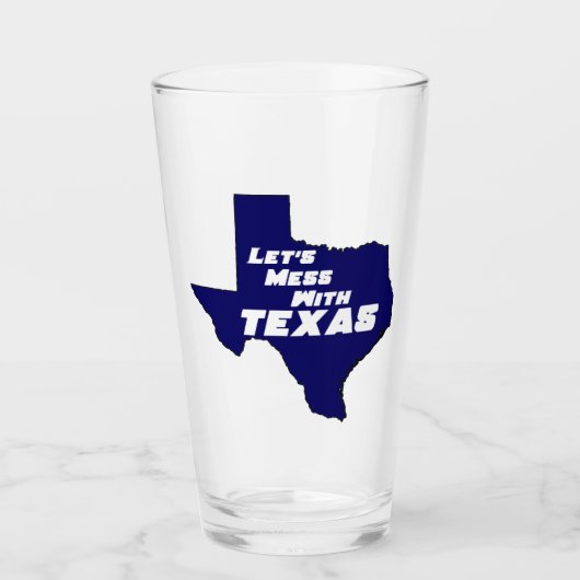 Laten we Mess met Texas Blue Glas (Voorkant)