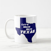 Laten we Mess met Texas Blue Koffiemok (Links)