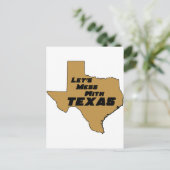 Laten we Mess met Texas Brown Briefkaart (Staand voorkant)