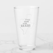 Laten we Mess met Texas White Glas (Achterkant)