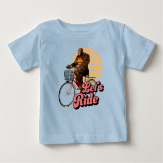 Laten we met Bigfoot-fiets rijden Retro-fiets-humo
